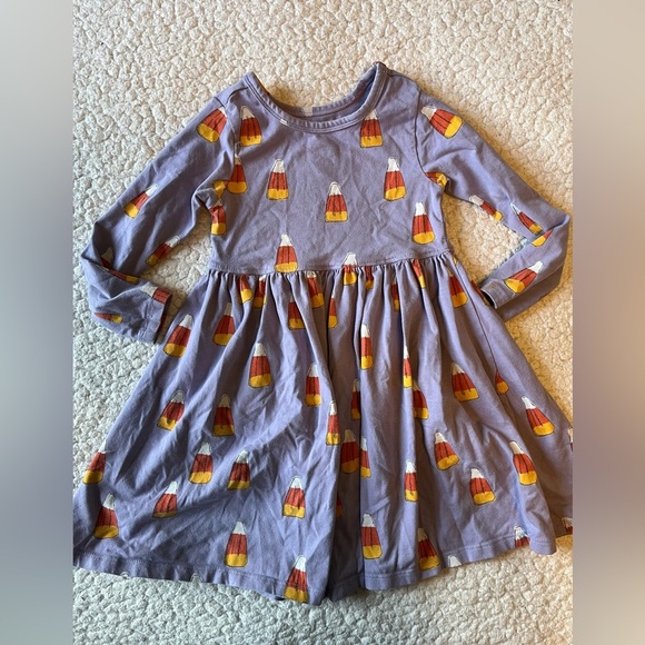 Pink Chicken Other - Pink Chicken Twirl dress, purple with candy corn print. Sz 3T